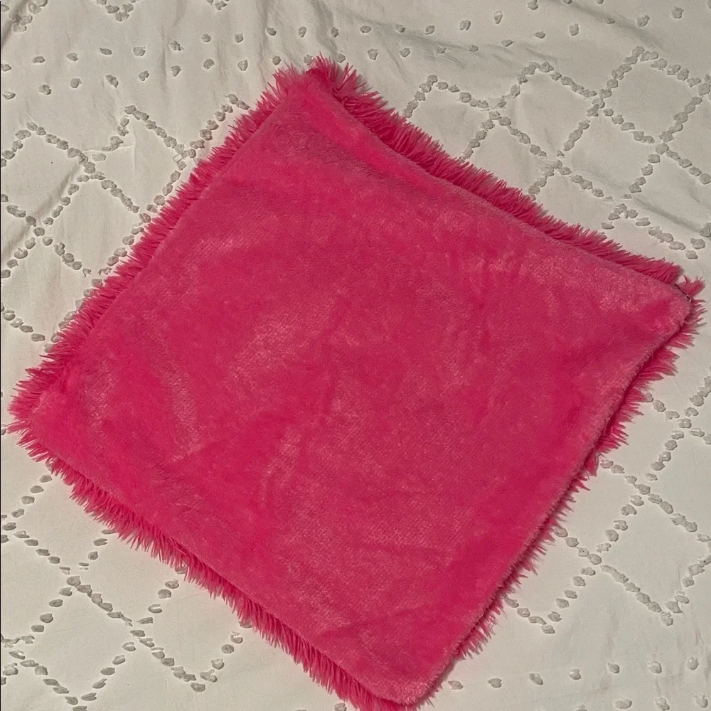 Fuzzy Pink pillow cover super soft brand new